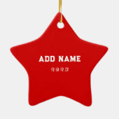 Ornement En Céramique rock climber Christmas (Dos)