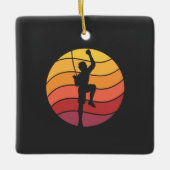 Ornement En Céramique Rock Escalade Climber Retro (Devant)