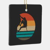 Ornement En Céramique Rock Escalade Climber Retro (Droite)
