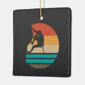 Ornement En Céramique Rock Escalade Climber Retro (Gauche)