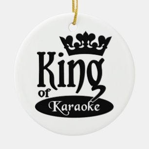 Ornement En Céramique Roi d'ornement de karaoke