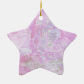 Ornement En Céramique Romantique Doux Bonne Année 2016 Rose doux (Devant)