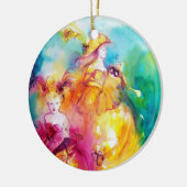 Ornement En Céramique RONDO EN LAGON / Bal mascarade vénitienne (Gauche)