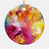 Ornement En Céramique RONDO EN LAGON / Bal mascarade vénitienne (Dos)