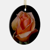 Ornement En Céramique Rose assez orange (Droite)