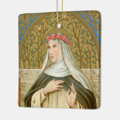Ornement En Céramique Rose de Lima (BK 020) (Gauche)