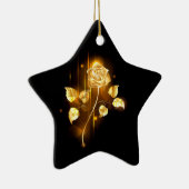 Ornement En Céramique Rose d'or ( rose d'or ) (Droite)