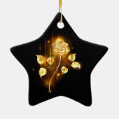 Ornement En Céramique Rose d'or ( rose d'or ) (Dos)