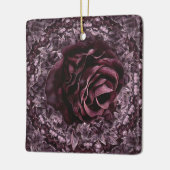 Ornement En Céramique Rose Mandala (Gauche)