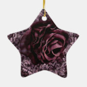 Ornement En Céramique Rose Mandala (Dos)