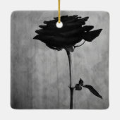 Ornement En Céramique Rose noir gothique (Dos)