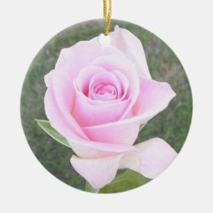 Ornement En Céramique Rose Ornament-2 commémoratif de rose