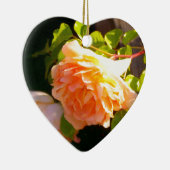 Ornement En Céramique Roses de pêche par pays (Droite)