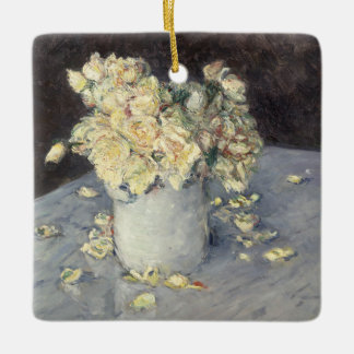 Ornement En Céramique Roses jaunes dans un vase de Caillebott Impression
