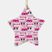 Ornement En Céramique Roues roses chaudes Voitures anciennes Camions Sco (Droite)