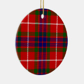 Ornement En Céramique Rouge bleu et vert Clan Fraser Tartan (Droite)
