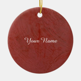 Ornement En Céramique Rouge solide