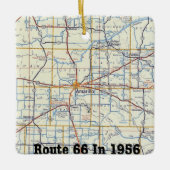 Ornement En Céramique Route 66 Amarillo Christmas Ornament (Devant)
