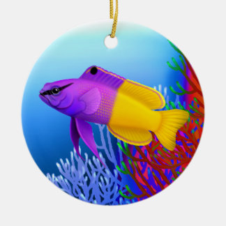 Ornement En Céramique Royal Gramma Basslet Reef Fish Ornament
