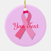 Ornement En Céramique Ruban rose (Dos)