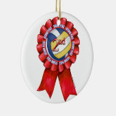 Ornement En Céramique Rubans de volleyball 2e (Droite)