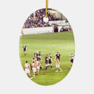 Ornement En Céramique Rugby