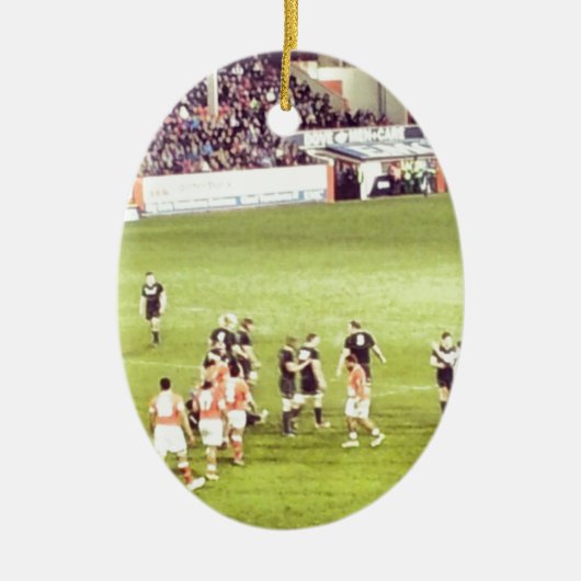 Ornement En Céramique Rugby (Devant)