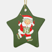 Ornement En Céramique Runner Runner Running Christmas Collectible (Gauche)