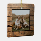 Ornement En Céramique Russe en détresse foncé extérieur motif en bois de (Droite)