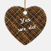 Ornement En Céramique Rustique Tissé Graphique Naturel Burlap n'importe (Dos)