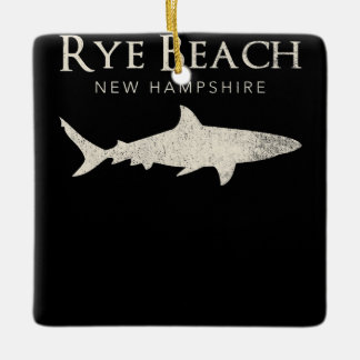 Ornement En Céramique Rye Beach New Hampshire - Cadeaux d'amoureux des r