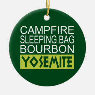 Ornement En Céramique Sac couché de feu Bourbon Yosemite