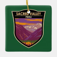 Sacred Valley Pérou Travel Art Vintage