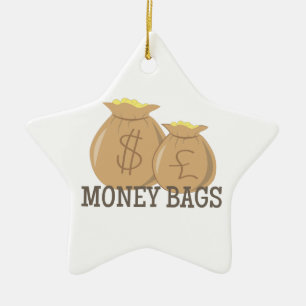Ornement En Céramique Sacs d'argent