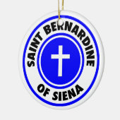 Ornement En Céramique Saint Bernardine de Sienne (Gauche)