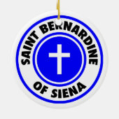 Ornement En Céramique Saint Bernardine de Sienne (Dos)