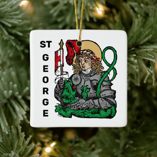 Ornement En Céramique Saint George et le Dragon (Nuremberg) (Arbre)