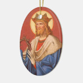 Ornement En Céramique Saint Louis IX le roi (PM 05) (Gauche)