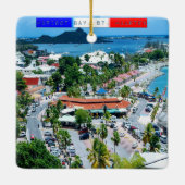 Ornement En Céramique Saint-Martin - Baie Marigot (Dos)