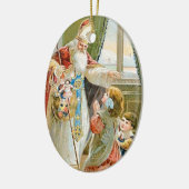 Ornement En Céramique Saint Nicolas de Noël (Gauche)