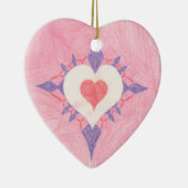 Ornement En Céramique Saint Valentin Coeur (Droite)