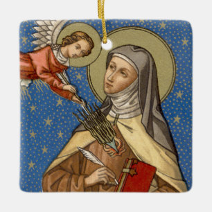 Ornement En Céramique Sainte-Thérèse d'Avila (28 août)