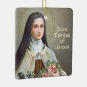 Ornement En Céramique Sainte Thérèse de Lisieux (BJE 01; Amériques) (Droite)
