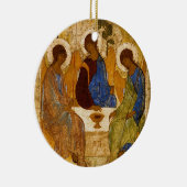 Ornement En Céramique Sainte Trinité Icon Rublev Byzantine Catholique Ca (Droite)