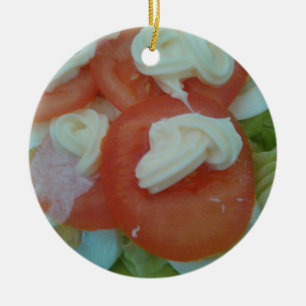 Ornement En Céramique Salade de printemps saine