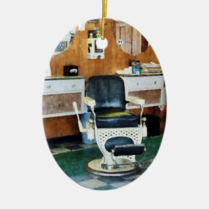 Ornement En Céramique Salon de Coiffure Une Chaise