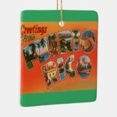 Ornement En Céramique Salutation Porto Rico (Droite)