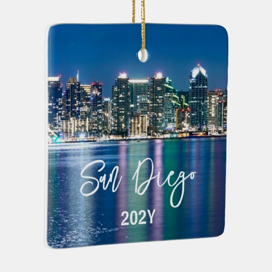 Ornement en céramique San Diego Skyline (Droite)