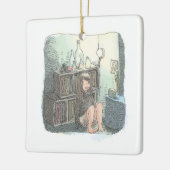 Ornement En Céramique Sanaya Niji Illustration d'une femme aux pieds n (Gauche)