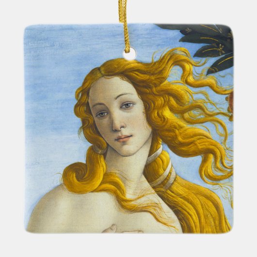 Ornement En Céramique Sandro Botticelli - Naissance de Vénus Gros plan (Devant)